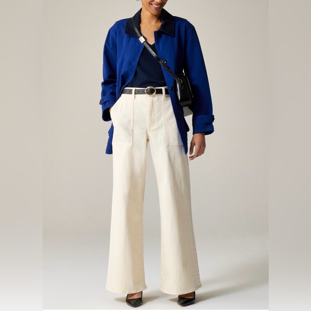 J crew Camp Pocket Wide leg jean s 29